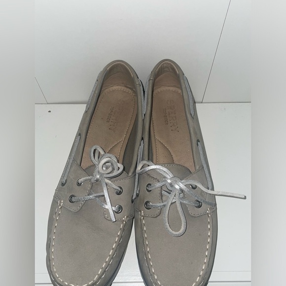 Gray suede🩶sperry platforms chunky sneakers platform sneakers boat shoes y2k - Picture 2 of 9